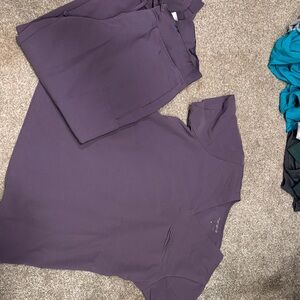 MANDALA Purple Scrub Set